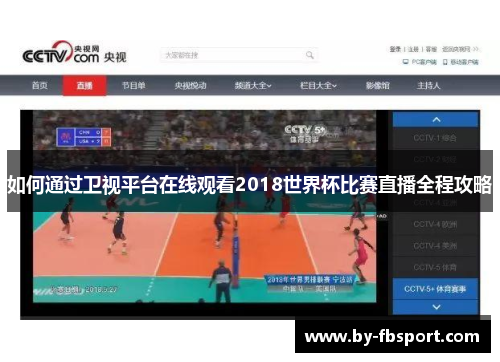 如何通过卫视平台在线观看2018世界杯比赛直播全程攻略 如何通过卫视平台在线观看2018世界杯比赛直播全程攻略