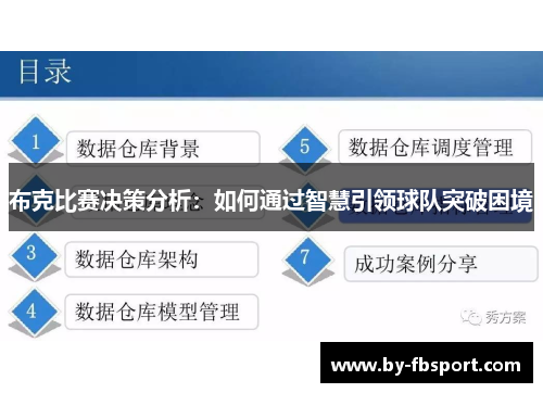 布克比赛决策分析：如何通过智慧引领球队突破困境